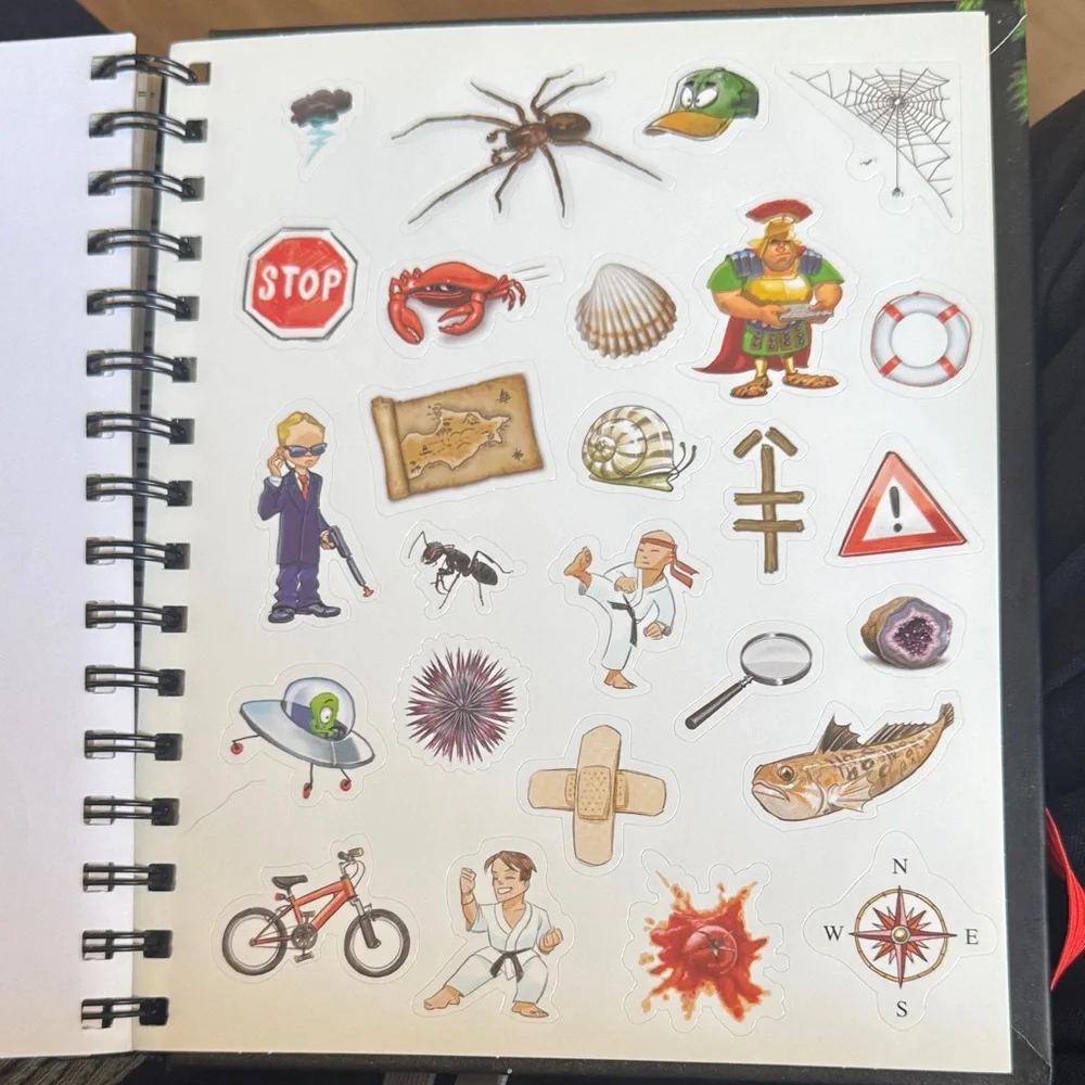 The Boy's Book of Adventure Brand New 2 pages of stickers
